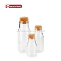 Glasmilchwasseraufbewahrungflasche mit Korkstopfen